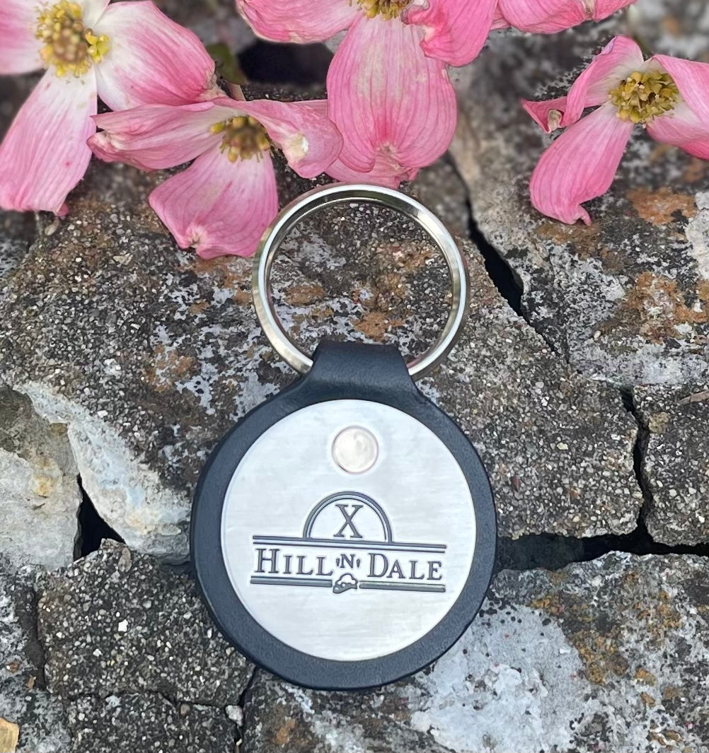 Hill ‘n’ Dale key fob - round
