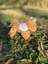 Load image into Gallery viewer, Stuffed horse w/bandana (light brown)
