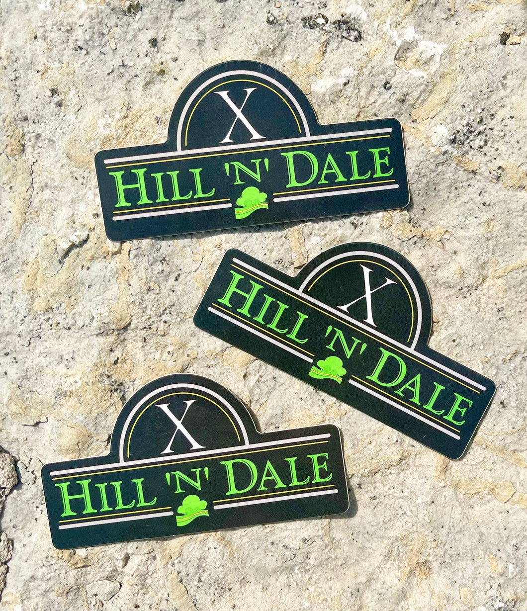 Hill ‘n’ Dale stickers - Set of 3